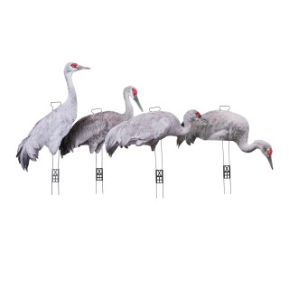 TANGLEFREE Плоские чучела жураавлей Fully Flocked Sandhill Crane Skinny — 12 штук TANGLEFREE Плоские чучела жураавлей Fully Flocked Sandhill Crane Skinny — 12 штук