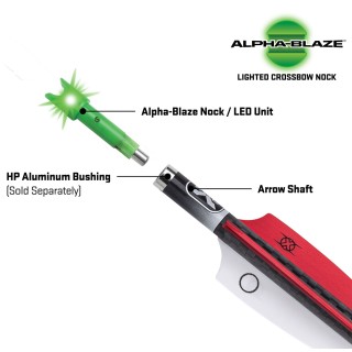 TENPOINT Хвостовик с подсветкой Alpha-Blaze Lighted Crossbow Nock – 3 pack TENPOINT Хвостовик с подсветкой Alpha-Blaze Lighted Crossbow Nock – 3 pack