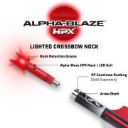 TENPOINT Хвостовик с подсветкой Alpha-Blaze HPX Lighted Crossbow Nock – 3 pack
