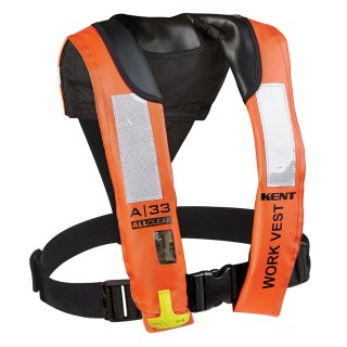 KENT SPORTING GOODS Спасательный жилет A—33 All Clean Automatic Inflatable Work Vest KENT SPORTING GOODS Спасательный жилет A—33 All Clean Automatic Inflatable Work Vest