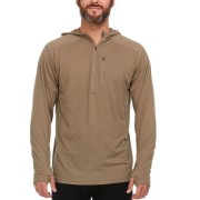 MINUS33 Толстовка MEN'S WOOL 1/4 ZIP SUN HOODIE WOOLVERINO MICRO 145 G/M2