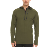 MINUS33 Толстовка MEN'S WOOL 1/4 ZIP SUN HOODIE WOOLVERINO MICRO 145 G/M2