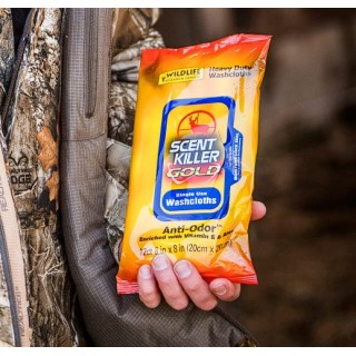 WILDLIFE RESEARCH CENTER Влажные салфетки Scent Killer Gold Heavy Duty Washcloths WILDLIFE RESEARCH CENTER Влажные салфетки Scent Killer Gold Heavy Duty Washcloths