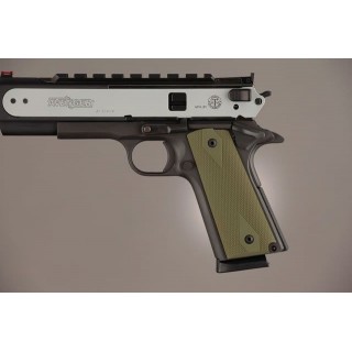 HOGUE Накладки на рукоять пистолета Govt Al 3/16 Thin Ck Mat Grn Ano HOGUE Накладки на рукоять пистолета Govt Al 3/16 Thin Ck Mat Grn Ano