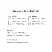 BIG AGNES Спальный мешок женский Women's Torchlight UL