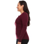 MINUS33 Рубашка женская средней плотности WOMEN'S LONG SLEEVE HENLEY 235 G/M2