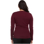 MINUS33 Женский лонгслив с V-образным вырезом средней плотности WOMEN'S LONG SLEEVE V-NECK MIDWEIGHT 235 G/M2