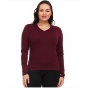 MINUS33 Женский лонгслив с V-образным вырезом средней плотности WOMEN'S LONG SLEEVE V-NECK MIDWEIGHT 235 G/M2