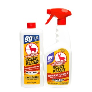 WILDLIFE RESEARCH CENTER Спрей-нейтрализатор запахов (комбо-набор: 709 мл спрей + 709 мл флакон-дозаправка) Super Charged Scent Killer (24/24 Combo) WILDLIFE RESEARCH CENTER Спрей-нейтрализатор запахов (комбо-набор: 709 мл спрей + 709 мл флакон-дозаправка) Super Charged Scent Killer (24/24 Combo)