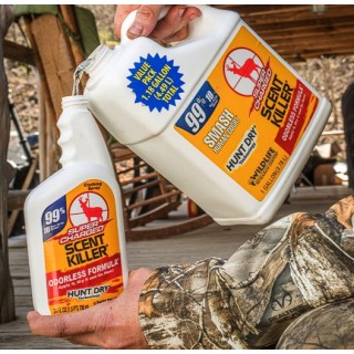 WILDLIFE RESEARCH CENTER Спрей-нейтрализатор запахов (комбо-набор: 709 мл спрей + 3.78 л канистра) Super Charged Scent Killer Gallon Combo WILDLIFE RESEARCH CENTER Спрей-нейтрализатор запахов (комбо-набор: 709 мл спрей + 3.78 л канистра) Super Charged Scent Killer Gallon Combo