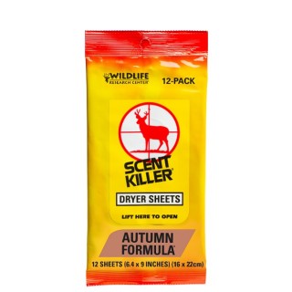 WILDLIFE RESEARCH CENTER Салфетки для сушки белья Scent Killer Autumn Formula Dryer Sheets WILDLIFE RESEARCH CENTER Салфетки для сушки белья Scent Killer Autumn Formula Dryer Sheets