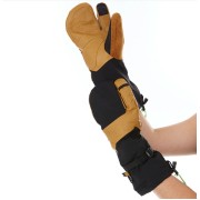 MINUS33 Варежка с тремя пальцами из шерсти и кожи HEAVYWEIGHT THREE FINGER GUIDE MITTEN