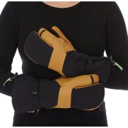 MINUS33 Варежка с тремя пальцами из шерсти и кожи HEAVYWEIGHT THREE FINGER GUIDE MITTEN