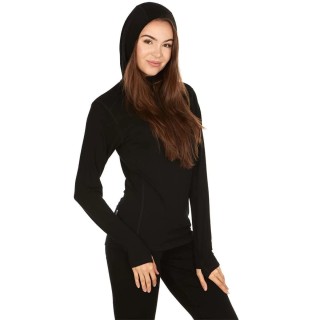 MINUS33 Толстовка женская WOOLVERINO WOMEN'S WOOL 1/4 ZIP HOODIE 145 G/M2 MINUS33 Толстовка женская WOOLVERINO WOMEN'S WOOL 1/4 ZIP HOODIE 145 G/M2