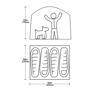 BIG AGNES Палатка четырехместная Big House 4 BIG AGNES Палатка четырехместная Big House 4