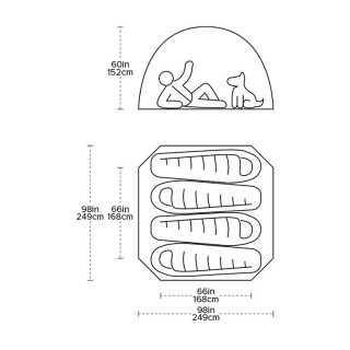 BIG AGNES Внутренний тент для четырехместной палатки Guard Station 4 Accessory Body BIG AGNES Внутренний тент для четырехместной палатки Guard Station 4 Accessory Body
