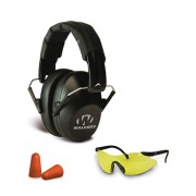 WALKER'S Шумоподавляющие наушники в комплекте с очками и берушами Pro Safety Combo Kit