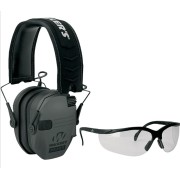 WALKER'S Ультратонкие электронные наушники и стрелковые очки в комплекте Razor Slim Electronic Ear Muff And Shooting Glass Combo