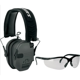 WALKER'S Ультратонкие электронные наушники и стрелковые очки в комплекте Razor Slim Electronic Ear Muff And Shooting Glass Combo WALKER'S Ультратонкие электронные наушники и стрелковые очки в комплекте Razor Slim Electronic Ear Muff And Shooting Glass Combo