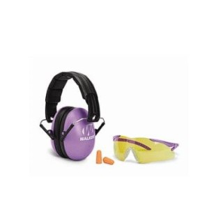 WALKER'S Женские шумоподавляющие наушники в комплекте с очками и берушами Purple Combo Kit WALKER'S Женские шумоподавляющие наушники в комплекте с очками и берушами Purple Combo Kit