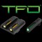 TRUGLO Целик с мушкой TFO Tritium/Fiber-Optic Sight 