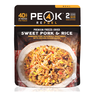 PEAK REFUEL Свинина с рисом и овощами в сладкой глазури Sweet Pork & Rice PEAK REFUEL Свинина с рисом и овощами в сладкой глазури Sweet Pork & Rice