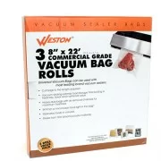 WESTON BRANDS Vacuum Sealer Bags 8"x22' Roll 3pk