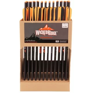 WICKED RIDGE алюминиевые стрелы для арбалета Black Alum 20" Bolts Vane (72 шт)