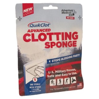 ADVENTURE MEDICAL гемостатическая губка QuikClot Advanced Clotting Sponge 50g ADVENTURE MEDICAL гемостатическая губка QuikClot Advanced Clotting Sponge 50g