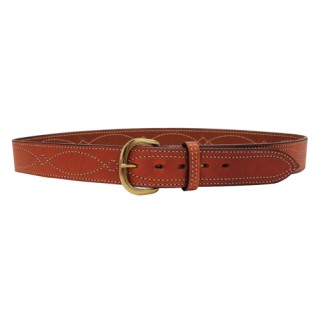 BIANCHI B9 Fancy Stitched Belt Tan 42" BIANCHI B9 Fancy Stitched Belt Tan 42"