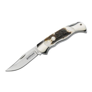 BOKER KNIVES складной нож Structured Stag Lb W/Sheath BOKER KNIVES складной нож Structured Stag Lb W/Sheath