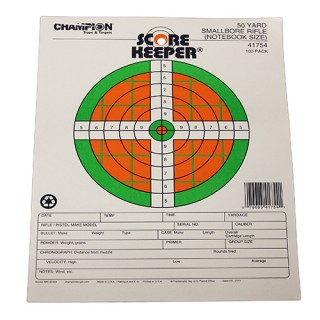 CHAMPION TRAPS AND TARGETS 50 Yard Smallbore Notebook CHAMPION TRAPS AND TARGETS 50 Yard Smallbore Notebook