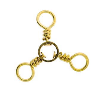 EAGLE CLAW 3-way Swivel-1 Brass 01151-001 3pcs EAGLE CLAW 3-way Swivel-1 Brass 01151-001 3pcs