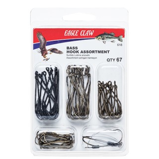 EAGLE CLAW Набор рыболовных крючков Bass Assortment EAGLE CLAW Набор рыболовных крючков Bass Assortment