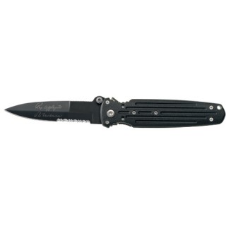GERBER складной нож Covert double level black, serrated