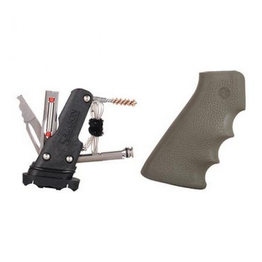 HOGUE Рукоятка со встроенным мультитулом AR15 Rub Grip OD Grn w/Sam FSK