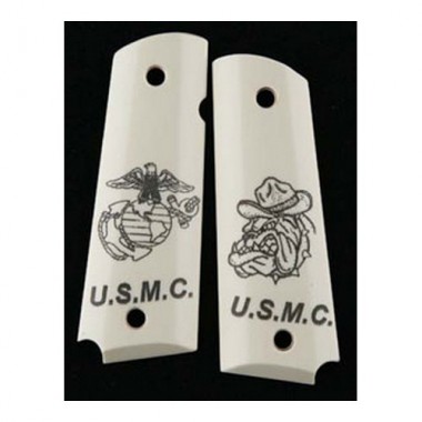 HOGUE Накладки на рукоять пистолета Colt Government Scrimshw Marine InSIGnia