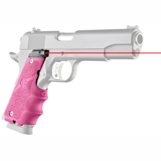 HOGUE Накладка на рукоять пистолета с подсветкой LE Govt Rub Grip w/FG-1911, Pink
