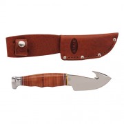 KA-BAR нож Game Hook Stacked Leather Handle
