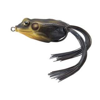 LIVETARGET LURES Frog Hollow Body,black/tan,1/O LIVETARGET LURES Frog Hollow Body,black/tan,1/O