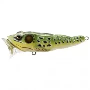 LIVETARGET LURES Frog Popper,green/yellow,#6
