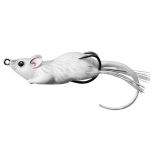 LIVETARGET LURES Field Mouse Hollow Body,white/white,1/O LIVETARGET LURES Field Mouse Hollow Body,white/white,1/O