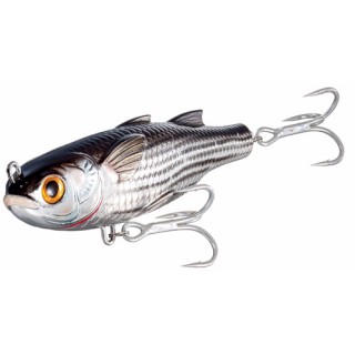 LIVETARGET LURES Mullet Twitchbait,silver/black,#4 LIVETARGET LURES Mullet Twitchbait,silver/black,#4