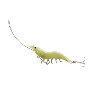 LIVETARGET LURES Shrimp Hybrid Bait,glow shrimp,#8,#6 LIVETARGET LURES Shrimp Hybrid Bait,glow shrimp,#8,#6