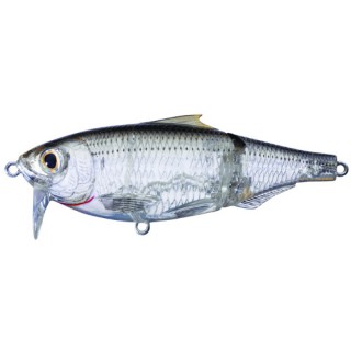 LIVETARGET LURES Scaled Sardine Wakebait,ghost/natural,#2 LIVETARGET LURES Scaled Sardine Wakebait,ghost/natural,#2