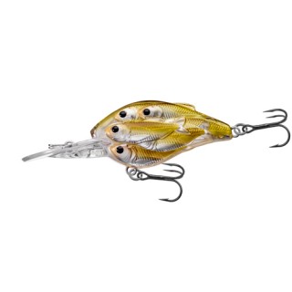 LIVETARGET LURES Yearling BB Crankbait,pearl/olive shad,#6 LIVETARGET LURES Yearling BB Crankbait,pearl/olive shad,#6
