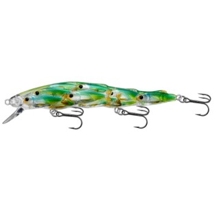 LIVETARGET LURES Yearling BB Jerkbait,blu/chrtruse shad,#6 LIVETARGET LURES Yearling BB Jerkbait,blu/chrtruse shad,#6