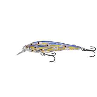 LIVETARGET LURES Yearling BB Jerkbait,pearl/violet shad,#4 LIVETARGET LURES Yearling BB Jerkbait,pearl/violet shad,#4