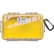PELICAN 1040 Micro Case, Clear Top Yellow