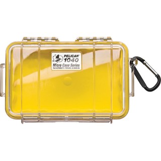 PELICAN 1040 Micro Case, Clear Top Yellow PELICAN 1040 Micro Case, Clear Top Yellow